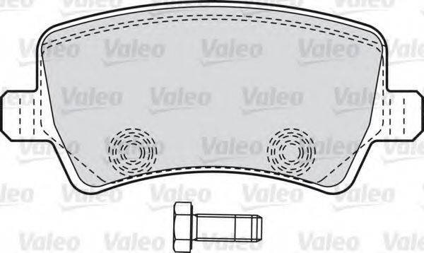 VALEO 598928 Комплект гальмівних колодок, дискове гальмо