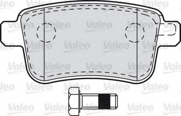 VALEO 601011 Комплект гальмівних колодок, дискове гальмо