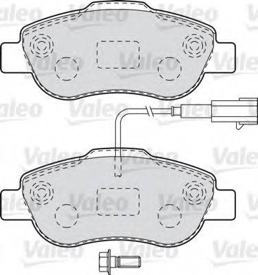 VALEO 601015 Комплект гальмівних колодок, дискове гальмо