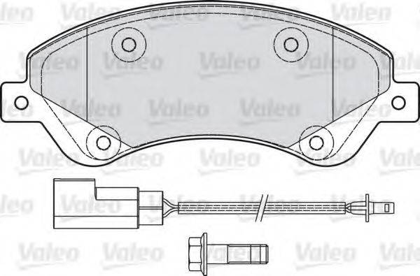 VALEO 598818 Комплект гальмівних колодок, дискове гальмо