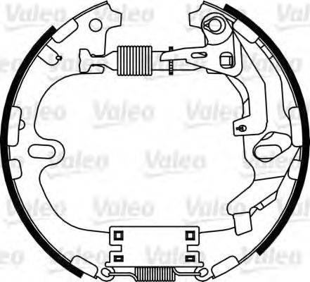 VALEO 554880 Комплект гальмівних колодок