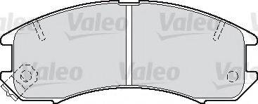 VALEO 598250 Комплект гальмівних колодок, дискове гальмо