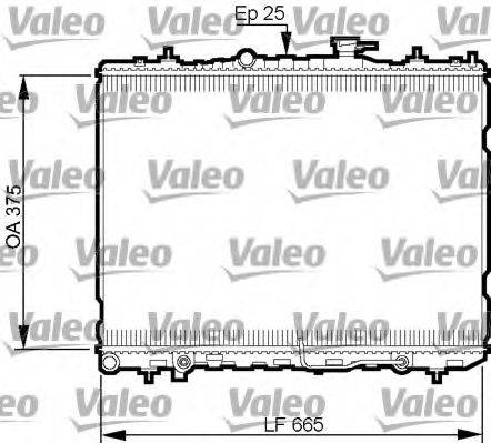 VALEO 735535 Радіатор, охолодження двигуна