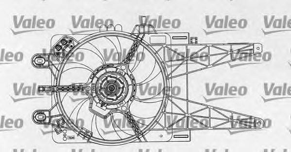 VALEO 698763 Електродвигун, вентилятор радіатора