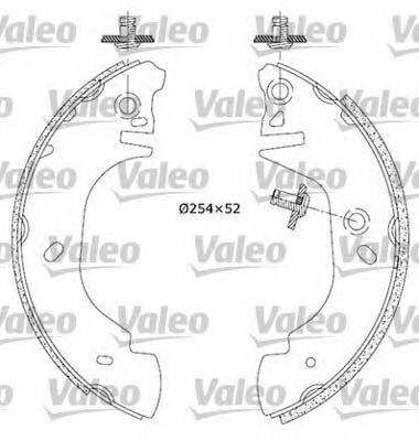 VALEO 553850 Комплект гальмівних колодок
