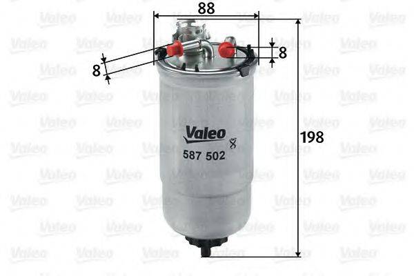 VALEO 587502 Паливний фільтр
