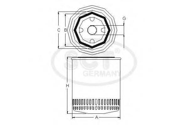 SCT GERMANY SM5035 Масляний фільтр