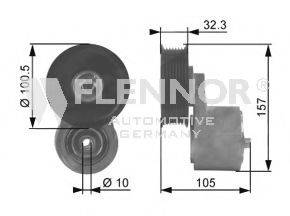FLENNOR FA99054 Натяжна планка, полікліновий ремінь