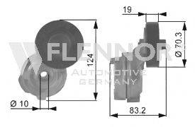 FLENNOR FS99285 Натяжний ролик, полікліновий ремінь