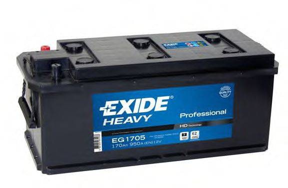 EXIDE EG1705 Стартерна акумуляторна батарея; Стартерна акумуляторна батарея