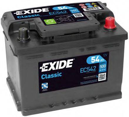 EXIDE EC542 Стартерна акумуляторна батарея; Стартерна акумуляторна батарея