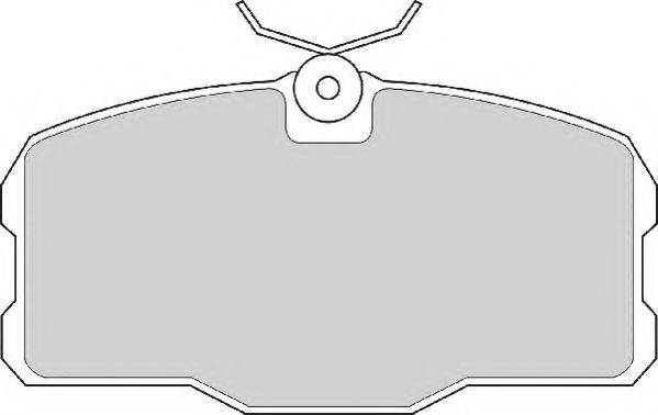 NECTO FD6226A Комплект гальмівних колодок, дискове гальмо