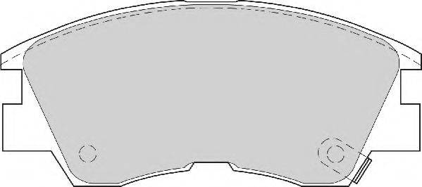 NECTO FD6461A Комплект гальмівних колодок, дискове гальмо