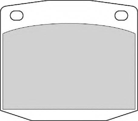 NECTO FD6334A Комплект гальмівних колодок, дискове гальмо