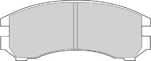 NECTO FD6356A Комплект гальмівних колодок, дискове гальмо