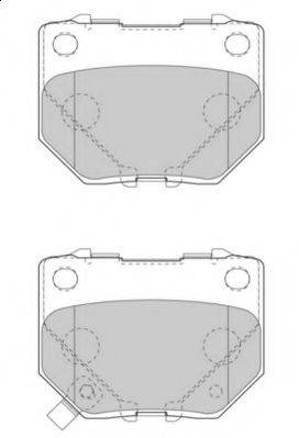NECTO FD7520A Комплект гальмівних колодок, дискове гальмо