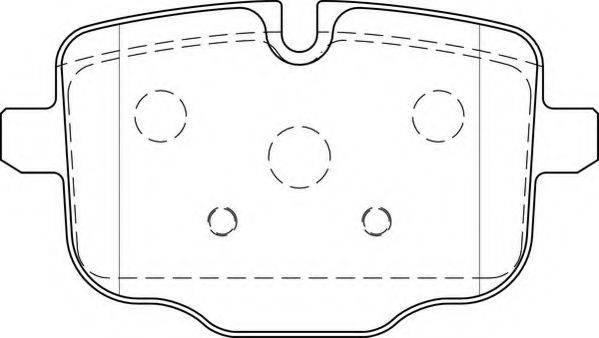 NECTO FD7527A Комплект гальмівних колодок, дискове гальмо