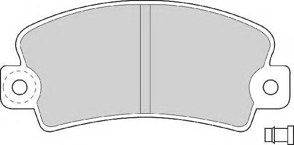 NECTO FD692A Комплект гальмівних колодок, дискове гальмо