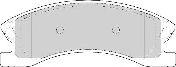 NECTO FD7092A Комплект гальмівних колодок, дискове гальмо