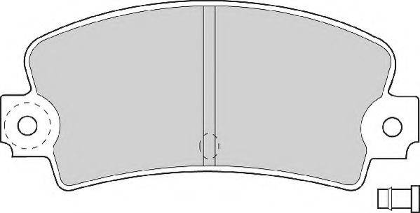 NECTO FD614N Комплект гальмівних колодок, дискове гальмо