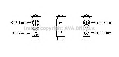 AVA QUALITY COOLING BW1171 Розширювальний клапан, кондиціонер