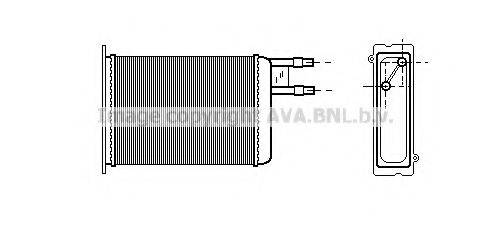 AVA QUALITY COOLING CN6128 Теплообмінник, опалення салону