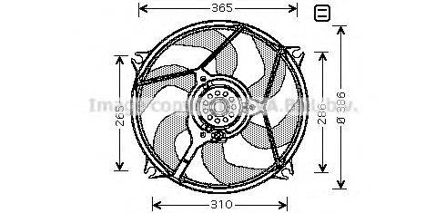 AVA QUALITY COOLING CN7529 Вентилятор, охолодження двигуна
