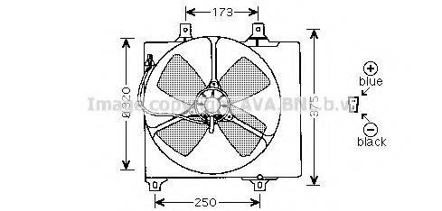 AVA QUALITY COOLING MZ7501 Вентилятор, охолодження двигуна