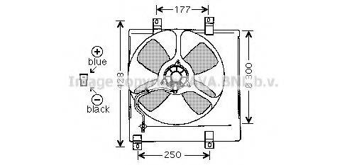 AVA QUALITY COOLING MZ7504 Вентилятор, охолодження двигуна