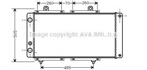 AVA QUALITY COOLING PE2033 Радіатор, охолодження двигуна