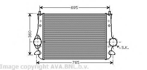 AVA QUALITY COOLING VW4251 Інтеркулер