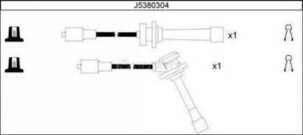 NIPPARTS J5380304 Комплект дротів запалювання