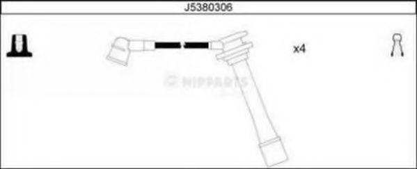 NIPPARTS J5380306 Комплект дротів запалювання