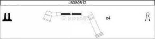 NIPPARTS J5380512 Комплект дротів запалювання