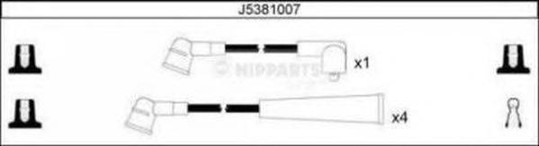 NIPPARTS J5381007 Комплект дротів запалювання