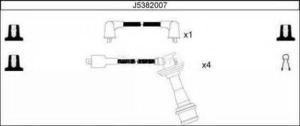 NIPPARTS J5382007 Комплект дротів запалювання