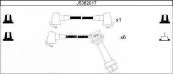 NIPPARTS J5382017 Комплект дротів запалювання