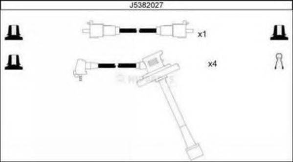 NIPPARTS J5382027 Комплект дротів запалювання