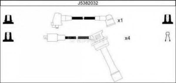 NIPPARTS J5382032 Комплект дротів запалювання