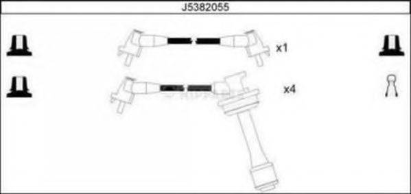 NIPPARTS J5382055 Комплект дротів запалювання