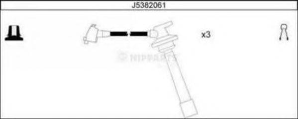 NIPPARTS J5382061 Комплект дротів запалювання