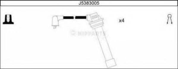 NIPPARTS J5383005 Комплект дротів запалювання