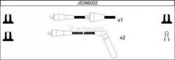 NIPPARTS J5386002 Комплект дротів запалювання
