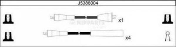 NIPPARTS J5388004 Комплект дротів запалювання