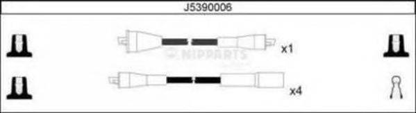 NIPPARTS J5390006 Комплект дротів запалювання