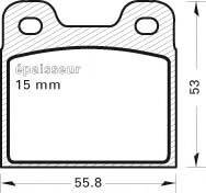 MGA 13 Комплект гальмівних колодок, дискове гальмо