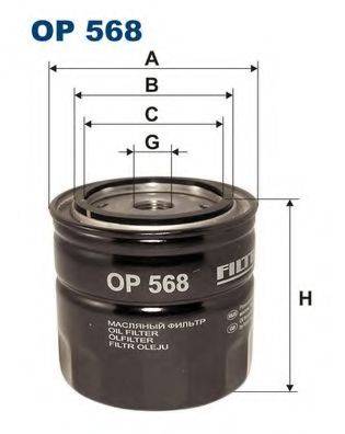 FILTRON OP568 Масляний фільтр; Масляний фільтр, ступінчаста коробка передач