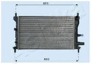 ASHIKA RDA053060 Радіатор, охолодження двигуна