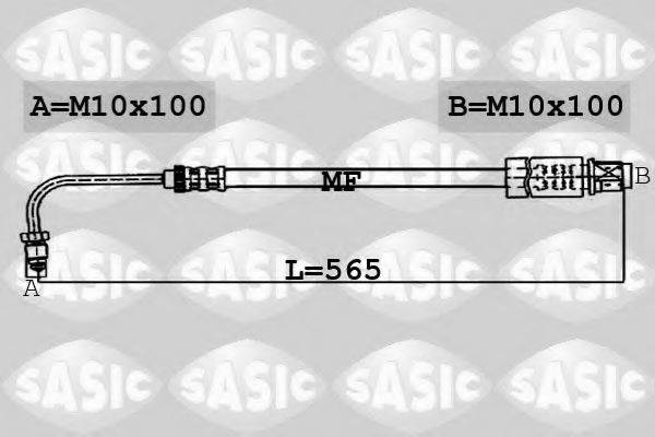 SASIC 6600006 Гальмівний шланг