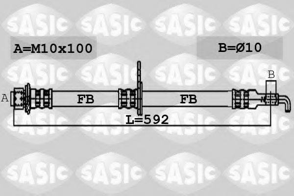 SASIC 6606088 Гальмівний шланг